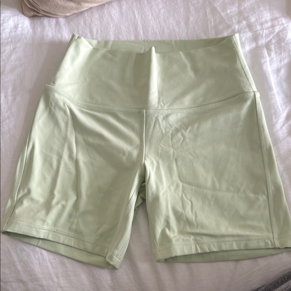 lululemon athletica Pants - Lululemon Athletica Green High Waist Athletic Shorts